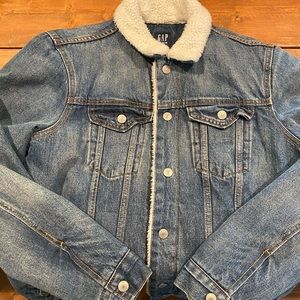 Gap Sherpa lined denim jacket